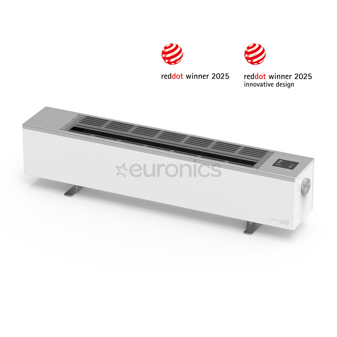 Aeno, 2000 W, white - Premium ECO Smart heater with real fire effect