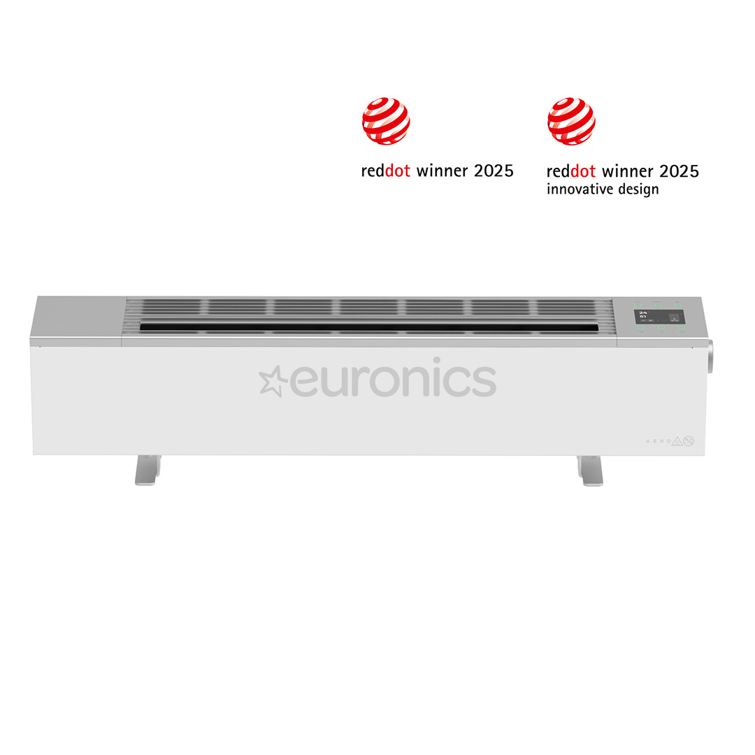 Aeno, 2000 W, white - Premium ECO Smart heater with real fire effect