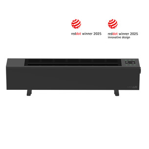 Aeno, 2000 W, black - Premium ECO Smart heater with real fire effect