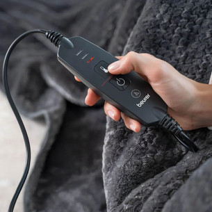 Beurer HD65, 180x130 cm, dark grey - Heated overblanket