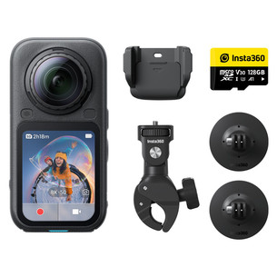 Insta360 X6 Motorcycle Bundle, 8K, must - Seikluskaamera