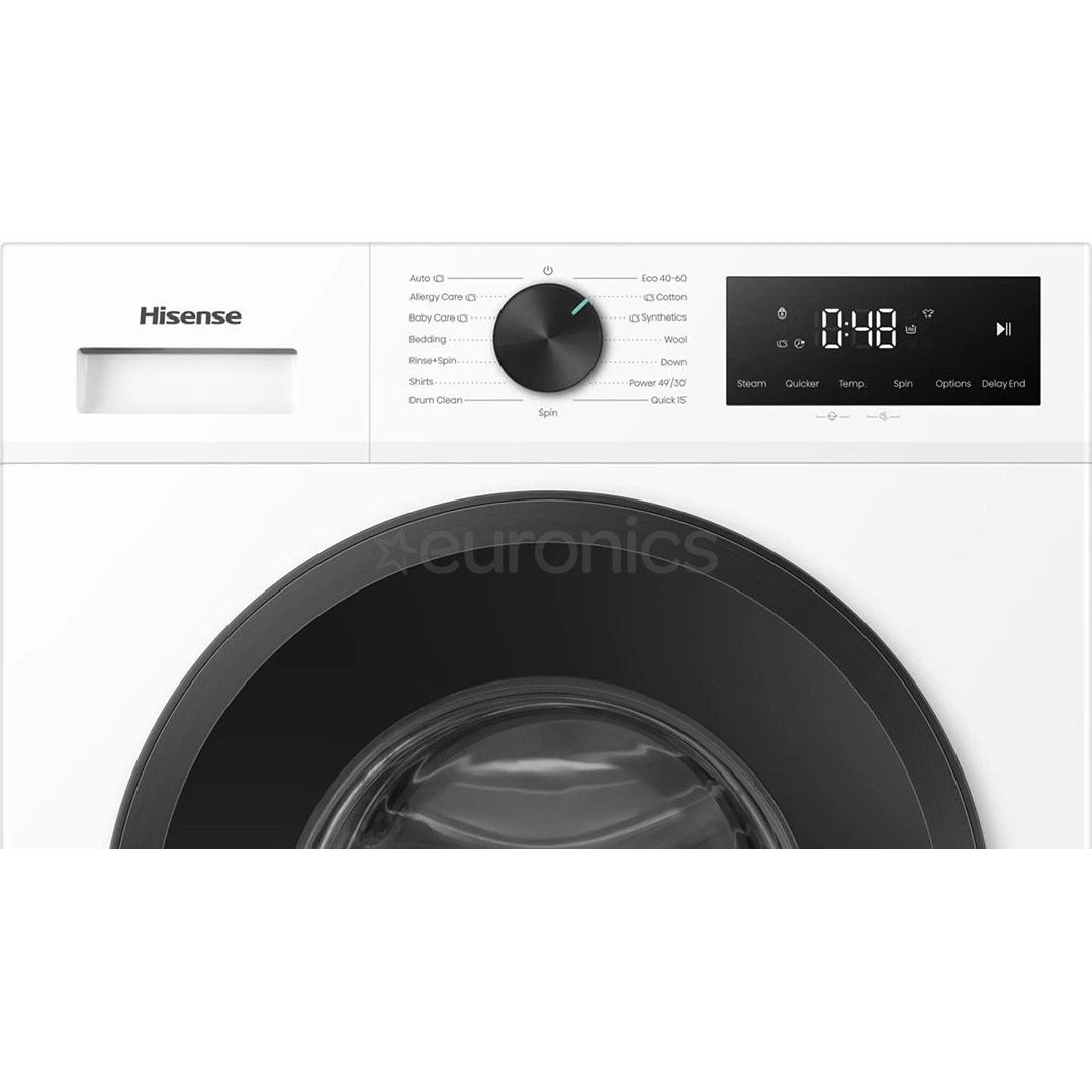 Hisense, 9 кг, глубина 51 см, 1400 об/мин - Стиральная машина с передней загрузкой