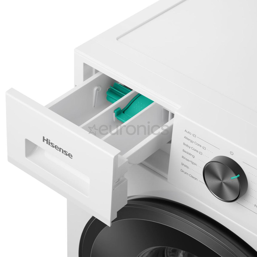 Hisense, 7 kg, depth 43.5 cm, 1200 rpm white - Front load washing machine