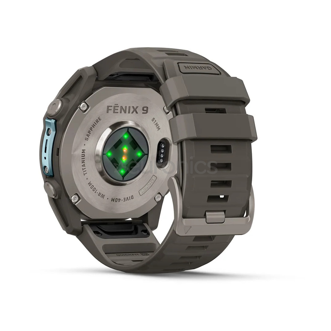 Garmin Fenix 9, 51 mm, titaan, hall - Spordikell