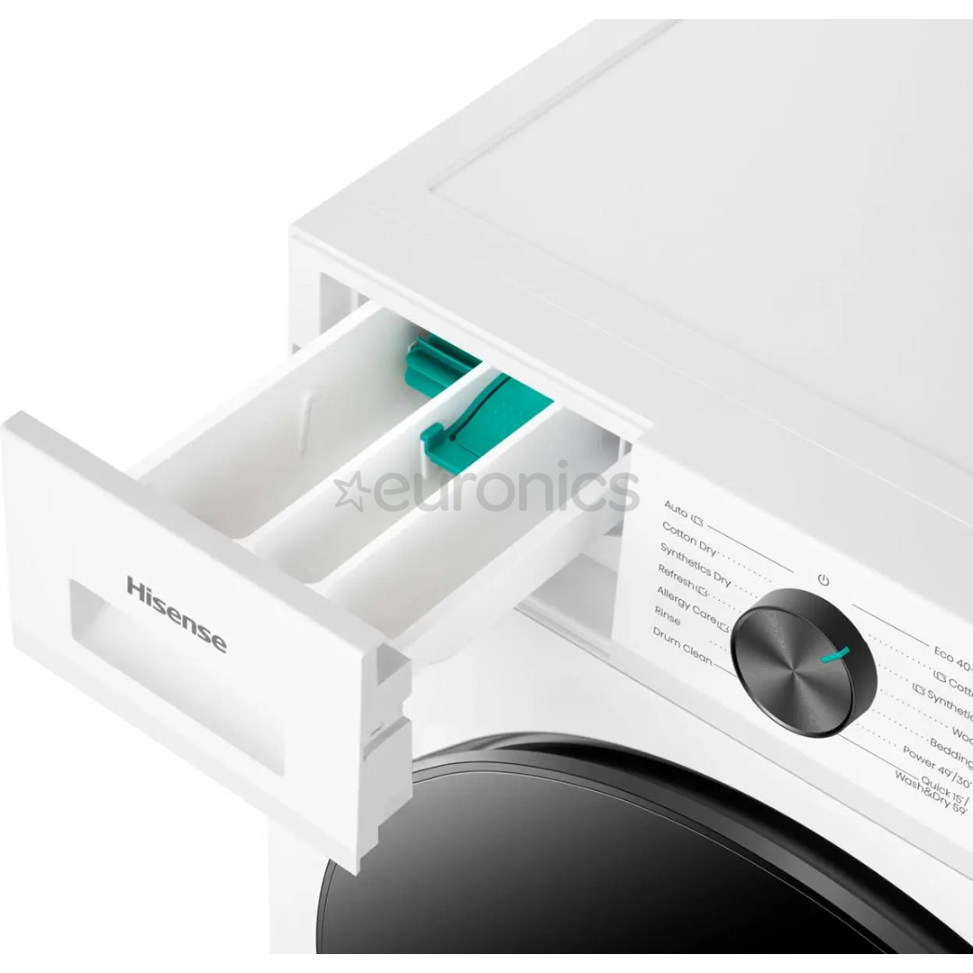 Hisense, 11 kg / 7 kg, sügavus 59 cm, 1400 p/min - Kuivatiga pesumasin