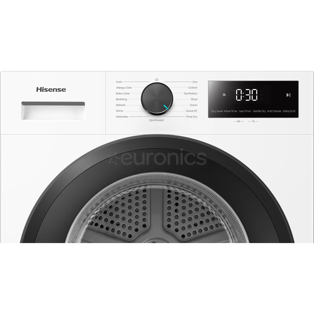 Hisense, 8 kg, sügavus 51 cm - Pesukuivati