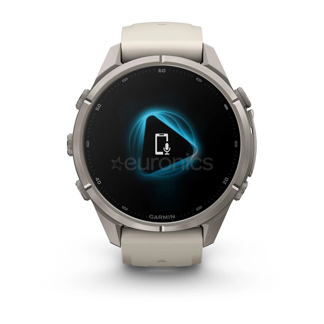 Garmin Fenix 9 Pro, 43 mm, LTE, titanium, fog grey / dark sandstone - Sports watch