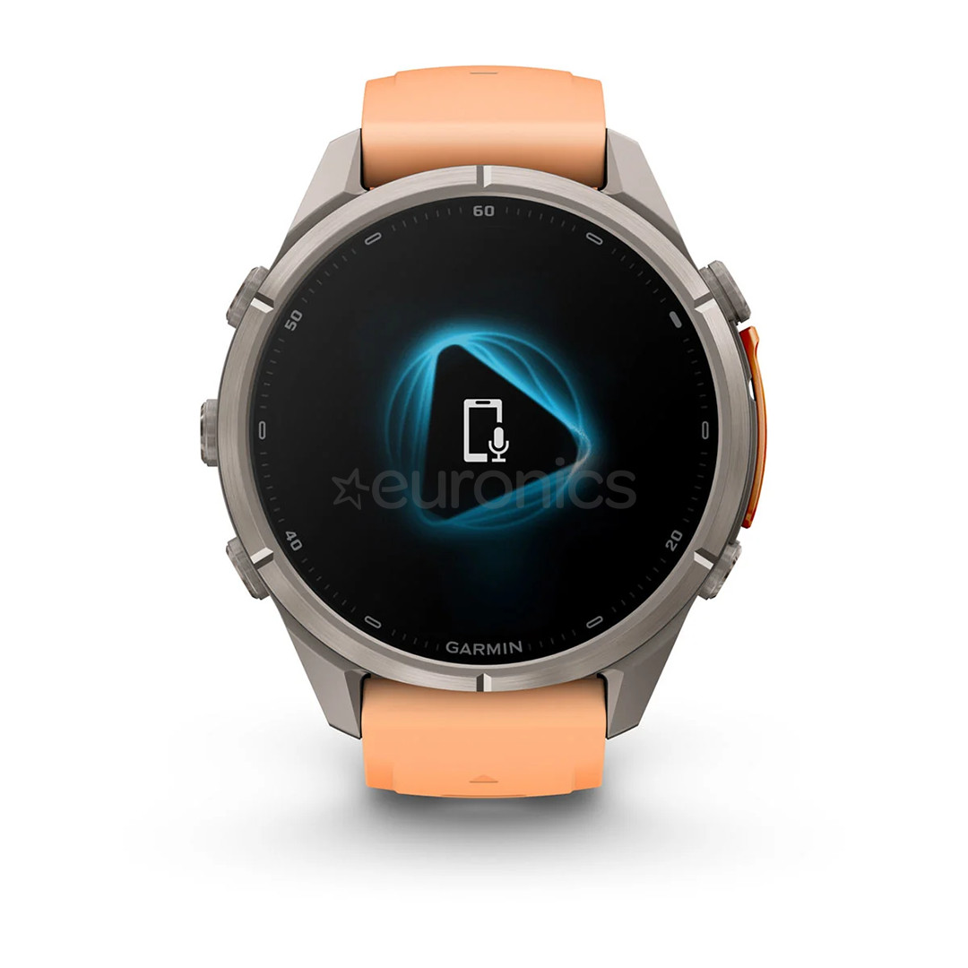 Garmin Fenix 9 Pro, 43 mm, LTE, titanium, shell pink / autumn orange - Sports watch