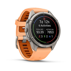Garmin Fenix 9 Pro, 43 mm, LTE, titanium, shell pink / autumn orange - Sports watch