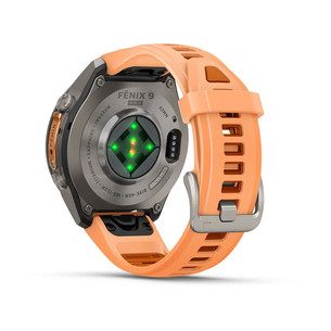 Garmin Fenix 9 Pro, 43 mm, LTE, titanium, shell pink / autumn orange - Sports watch