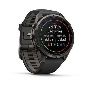 Garmin Fenix 9 Pro, 43 mm, black titanium, black / pebble grey - Sports watch