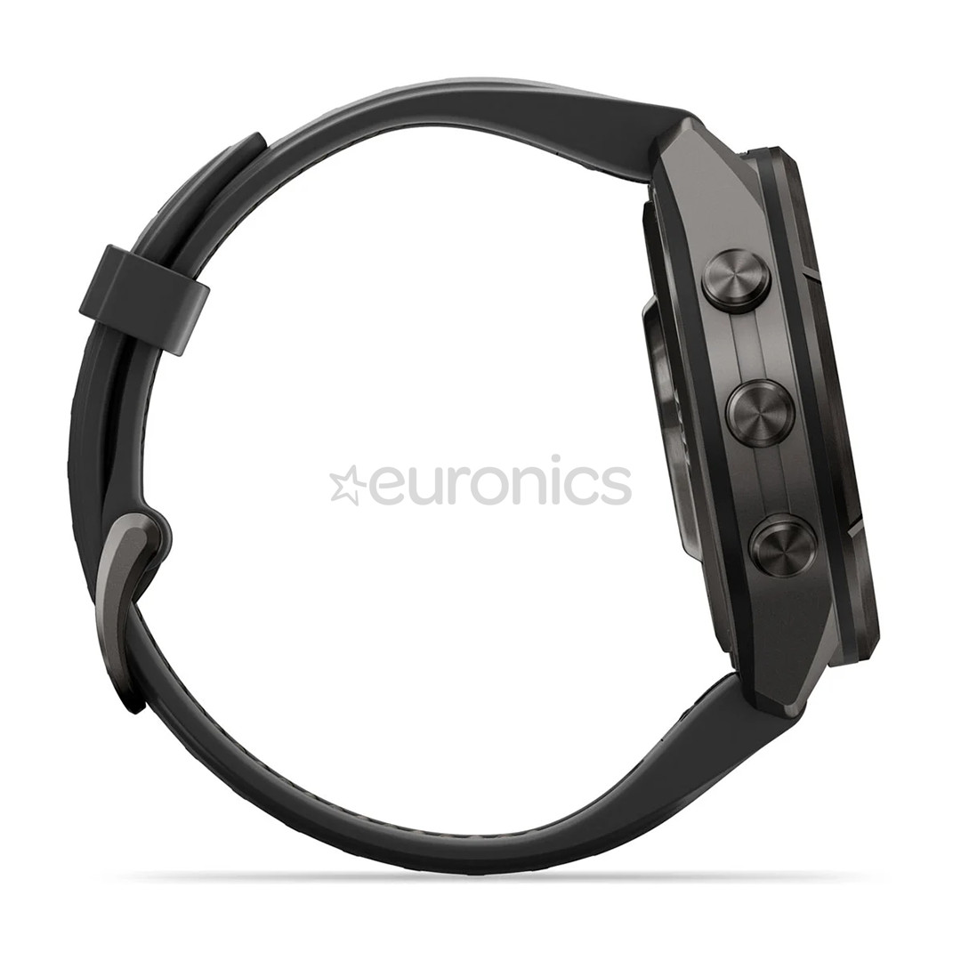 Garmin Fenix 9 Pro, 43 mm, black titanium, black / pebble grey - Sports watch