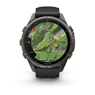 Garmin Fenix 9 Pro, 43 mm, black titanium, black / pebble grey - Sports watch