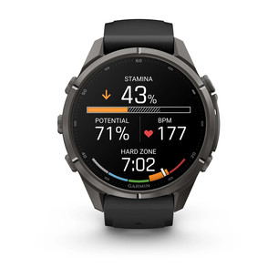 Garmin Fenix 9 Pro, 43 mm, black titanium, black / pebble grey - Sports watch