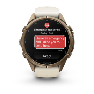 Garmin Fenix 9 Pro, 43 mm, LTE, gold titanium, cream / french grey - Sports watch