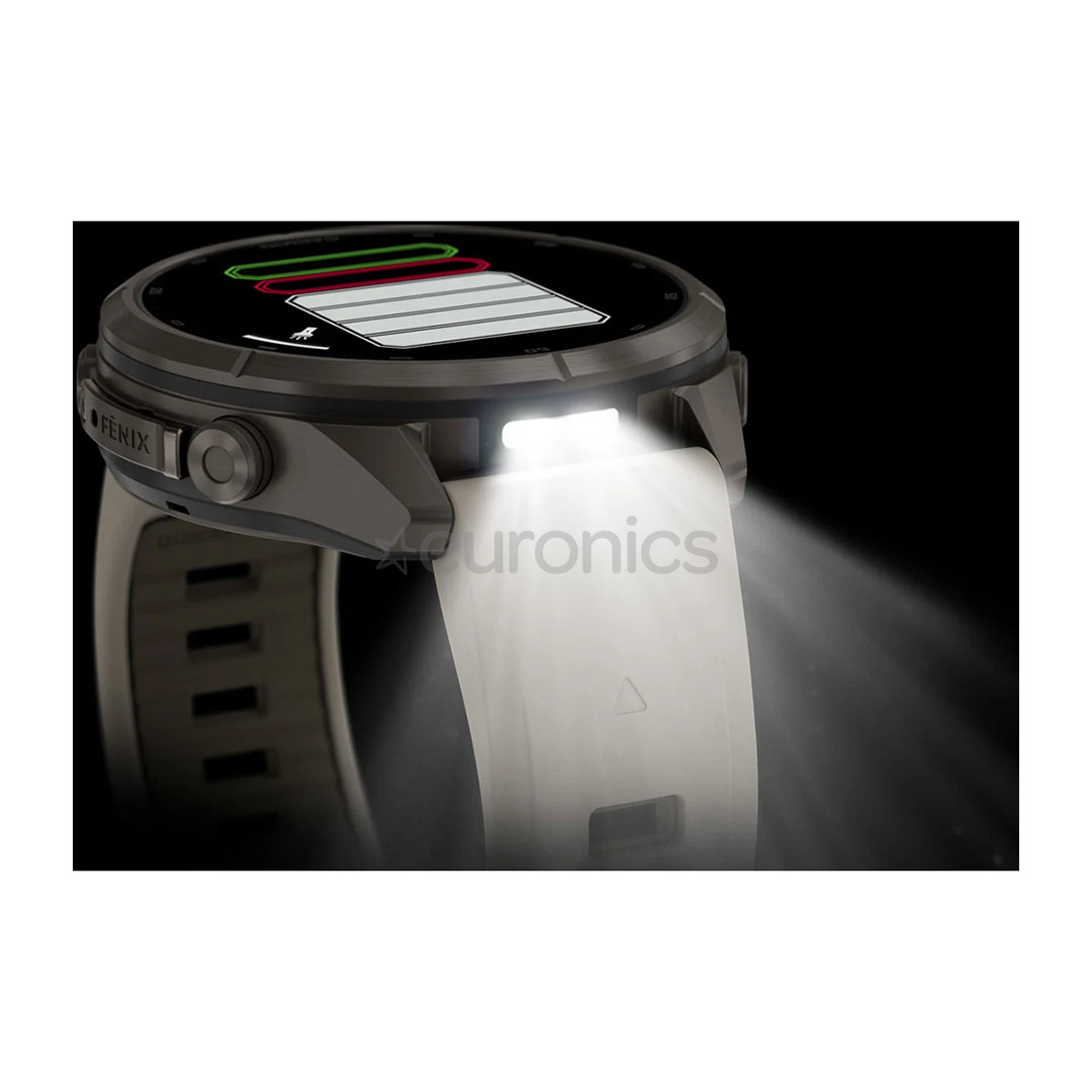 Garmin Fenix 9 Pro, 43 mm, titanium, fog grey / dark sandstone - Sports watch
