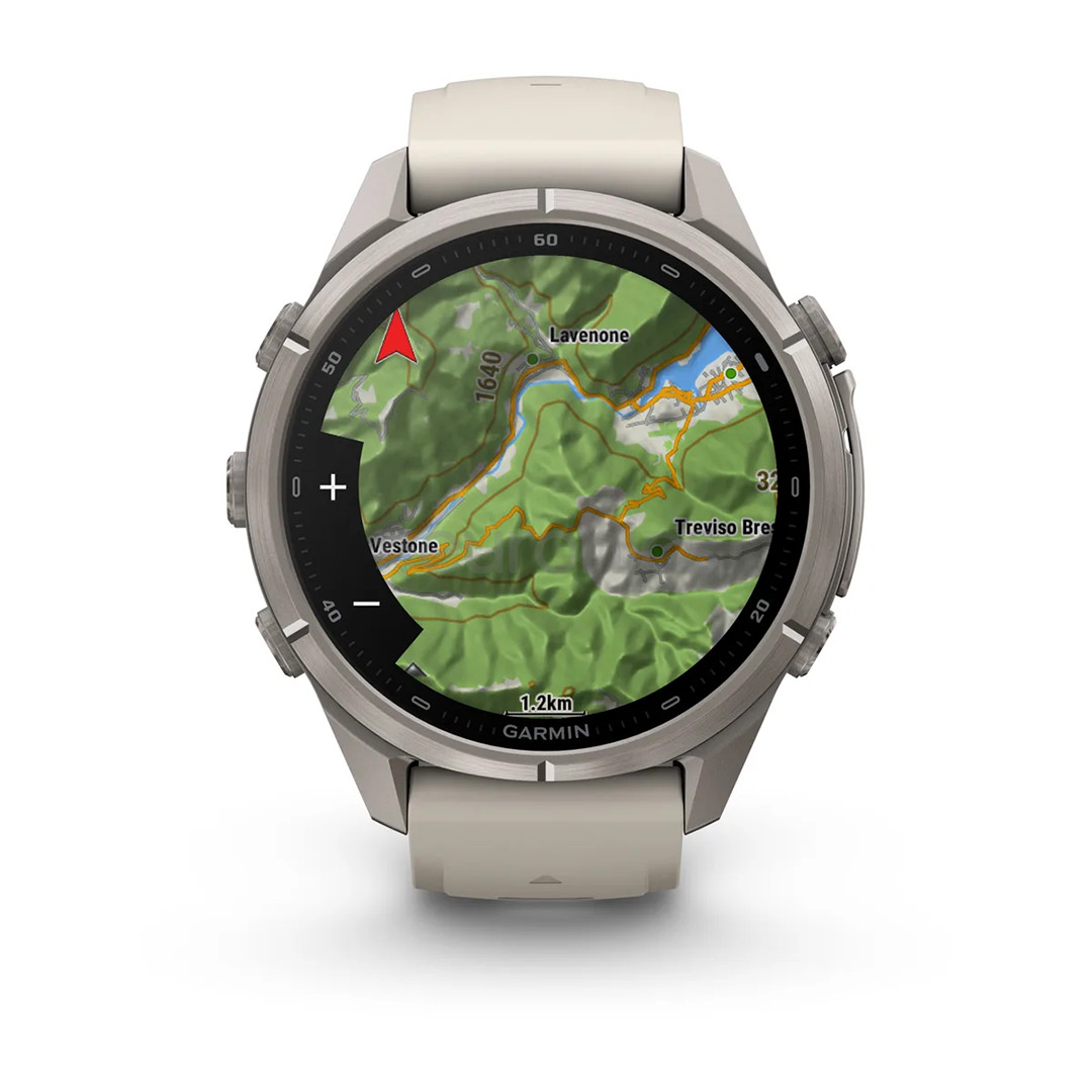 Garmin Fenix 9 Pro, 43 mm, titanium, fog grey / dark sandstone - Sports watch