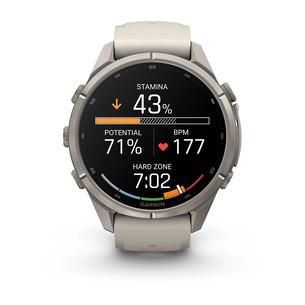 Garmin Fenix 9 Pro, 43 mm, titanium, fog grey / dark sandstone - Sports watch