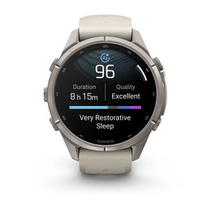 Garmin Fenix 9 Pro, 43 mm, titanium, fog grey / dark sandstone - Sports watch