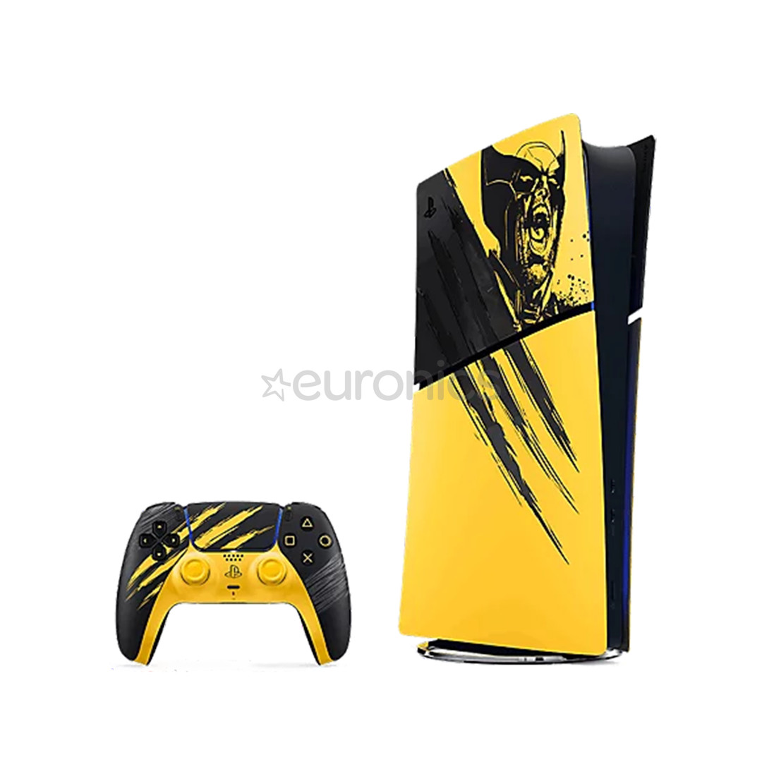 Sony PlayStation 5 Slim Digital Marvel’s Wolverine Battle Yellow Limited Edition Bundle, 825 GB, kollane / must - Mängukonsool