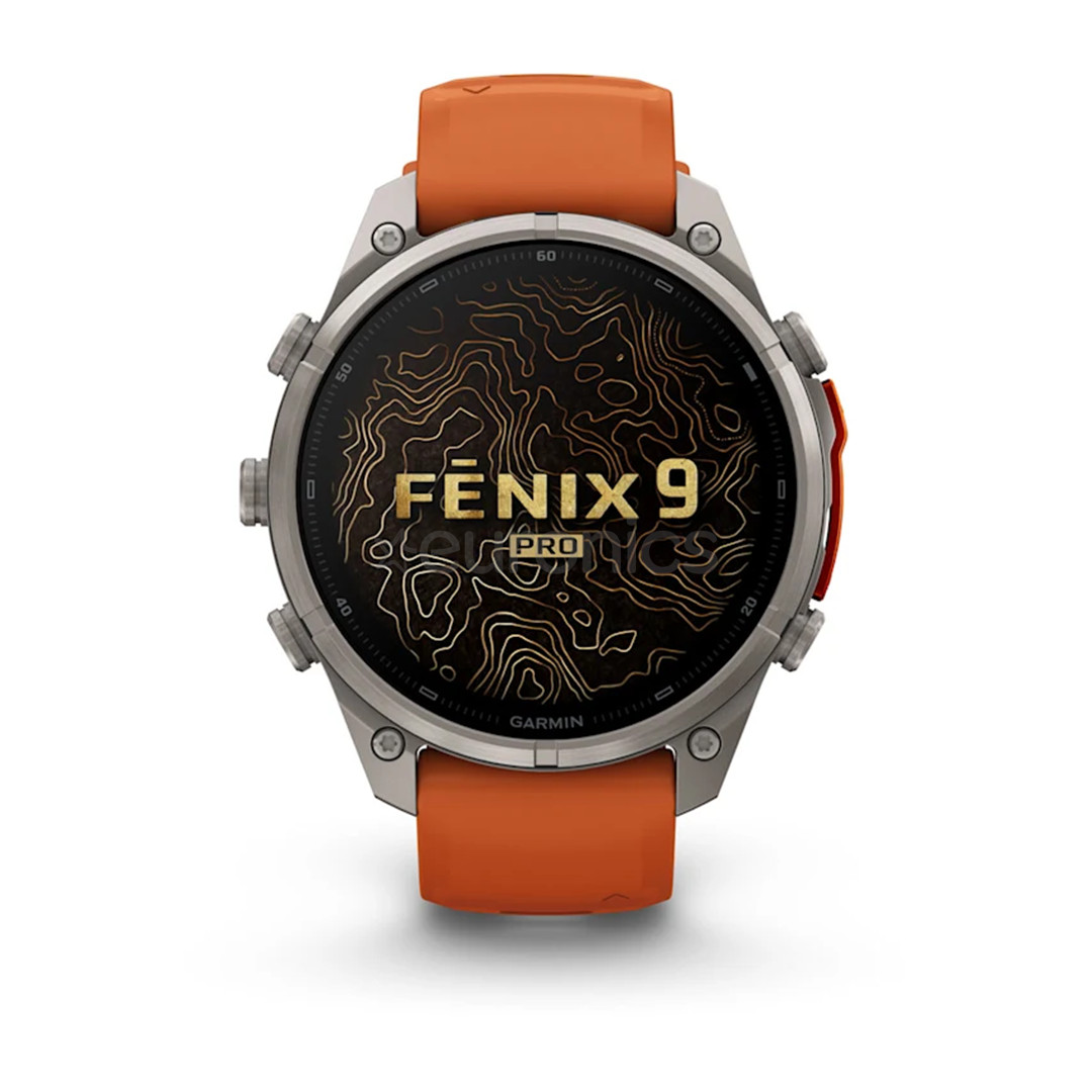 Garmin Fenix 9 Pro, 47 mm, inReach, titanium, orange - Sports watch
