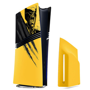Sony Marvel's Wolverine Battle Yellow Limited Edition Console Cover, PlayStation 5 Pro, yellow / black - Cover 711719072171
