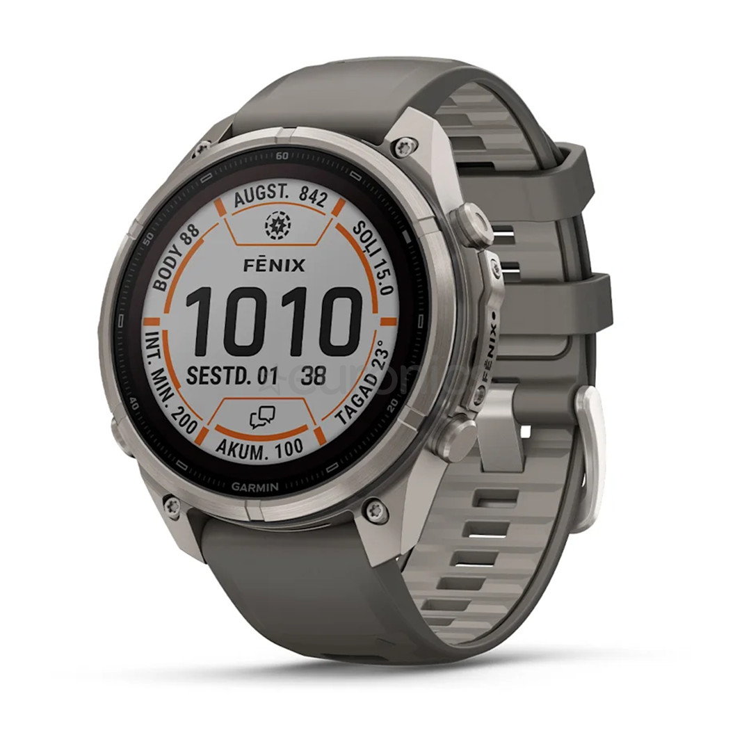 Garmin Fenix 9 Pro Solar, 47 mm, inReach, titanium, grey - Sports watch