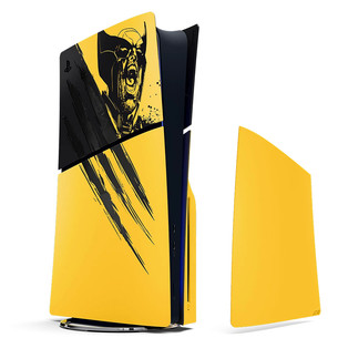 Sony Marvel's Wolverine Battle Yellow Limited Edition Console Cover, PlayStation 5 Slim, kollane / must - Kate
