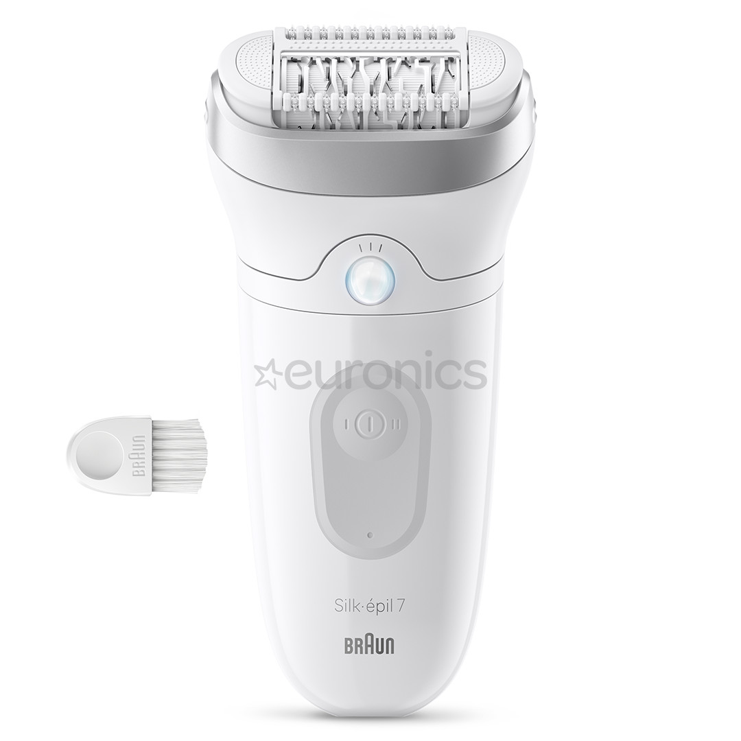 Braun Silk epil 7, Wet & Dry, white/grey - Epilator