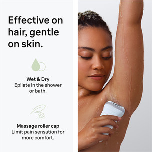 Braun Silk epil 7, Wet & Dry, white/grey - Epilator