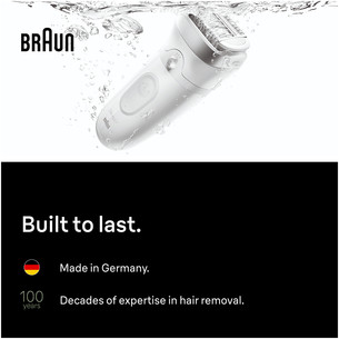 Braun Silk epil 7, Wet & Dry, white/grey - Epilator