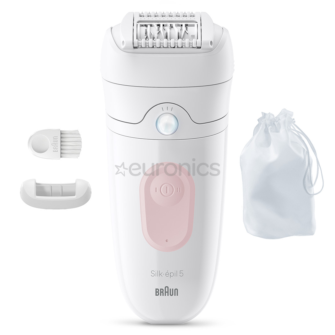Braun Silk epil 5, Wet & Dry, white/pink - Epilator