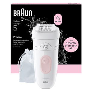 Braun Silk epil 5, Wet & Dry, white/pink - Epilator