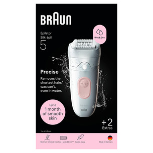 Braun Silk epil 5, Wet & Dry, white/pink - Epilator