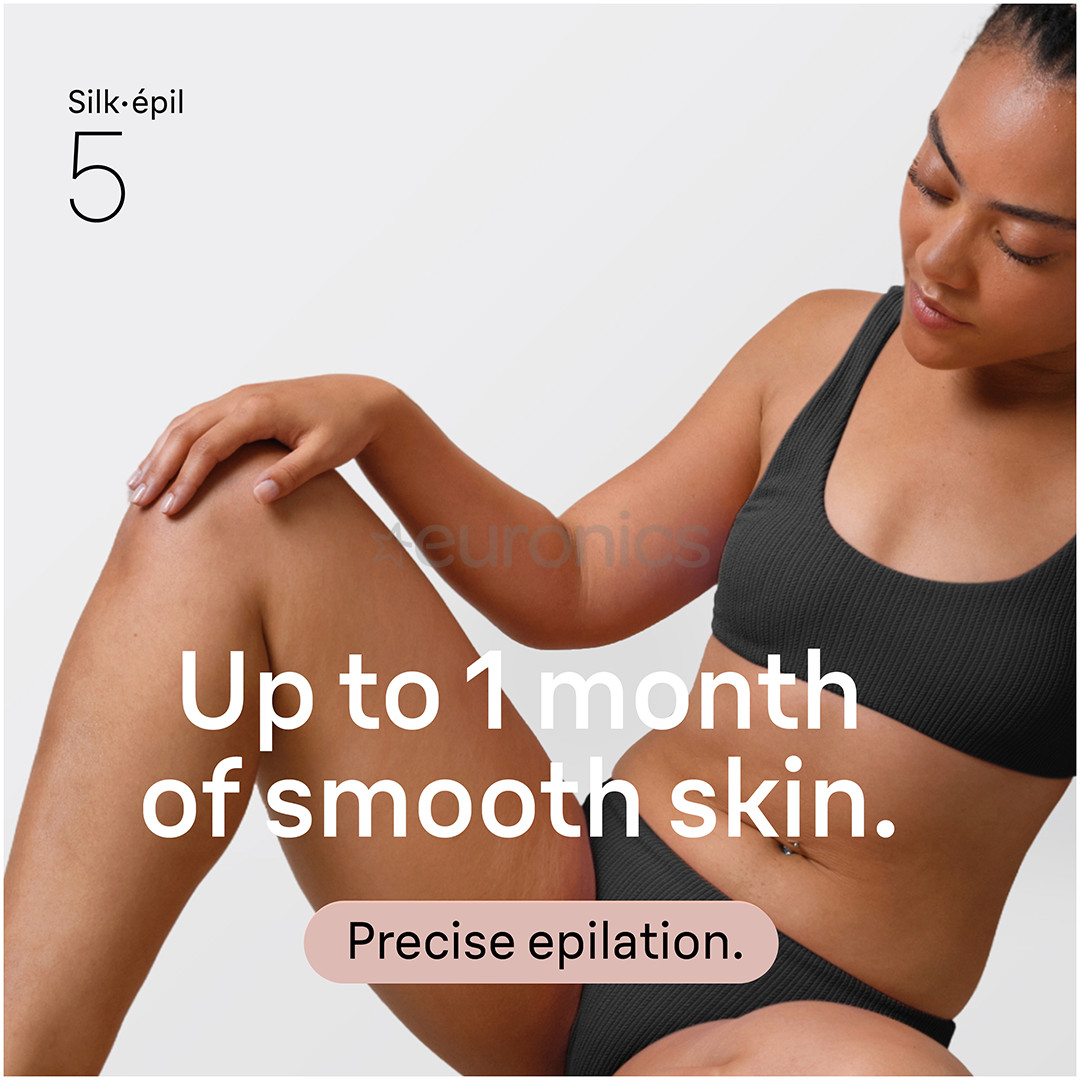 Braun Silk epil 5, Wet & Dry, white/pink - Epilator