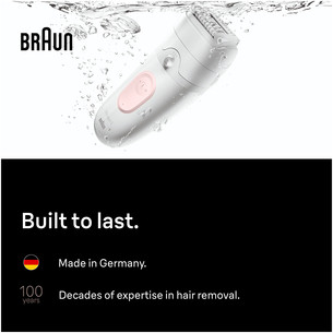 Braun Silk epil 5, Wet & Dry, white/pink - Epilator