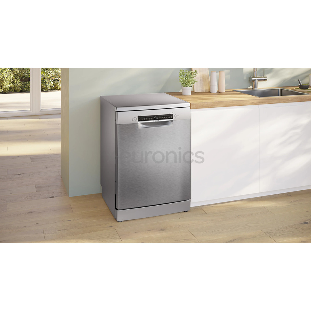 Bosch, Series 4, 14 place settings, stainless steel - Free standing dishwasher