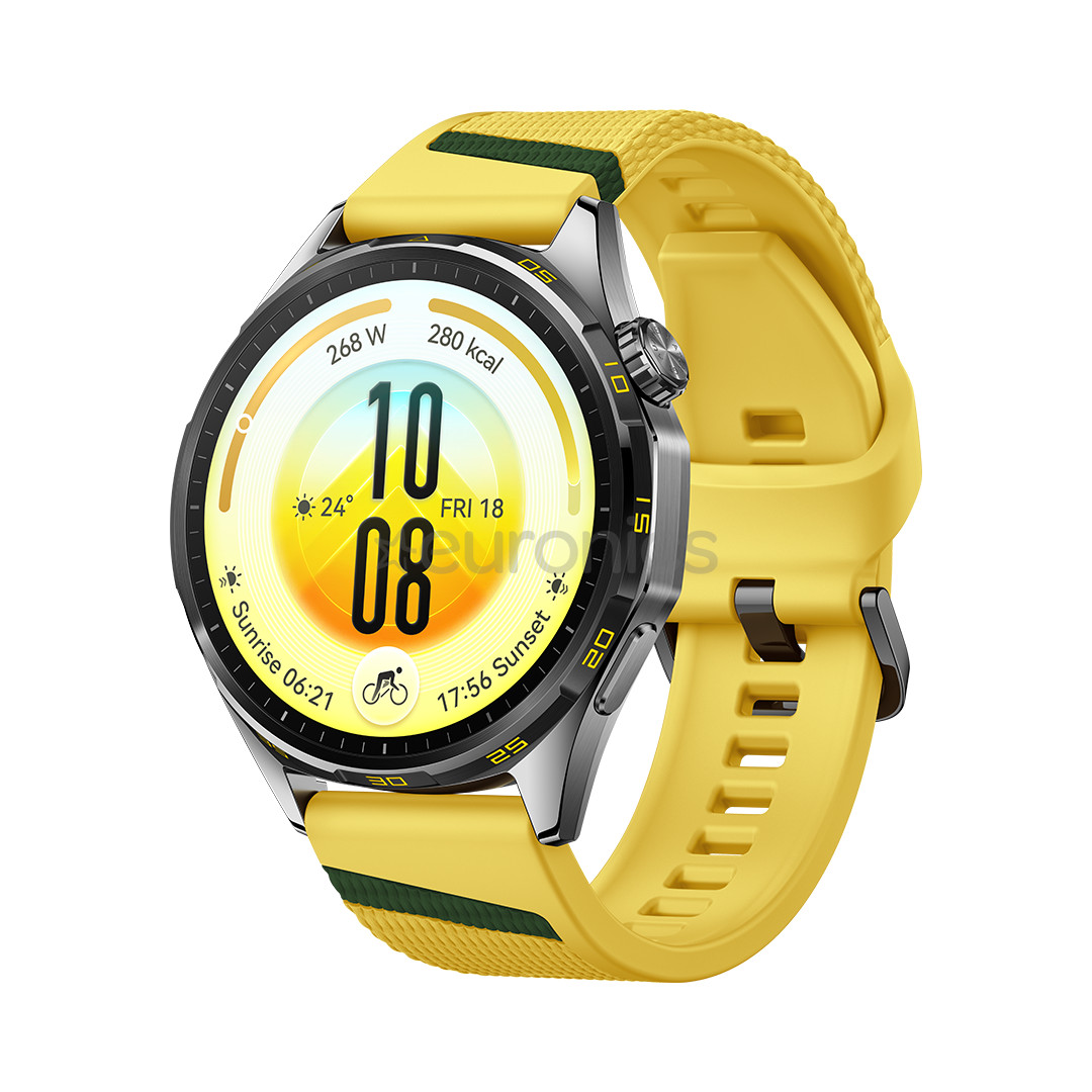 Huawei Watch GT7, 46 мм, нерж. сталь/желтый - Смарт-часы