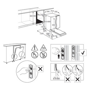 Electrolux 500 Series AirDry, 14 place settings - Built-in dishwasher