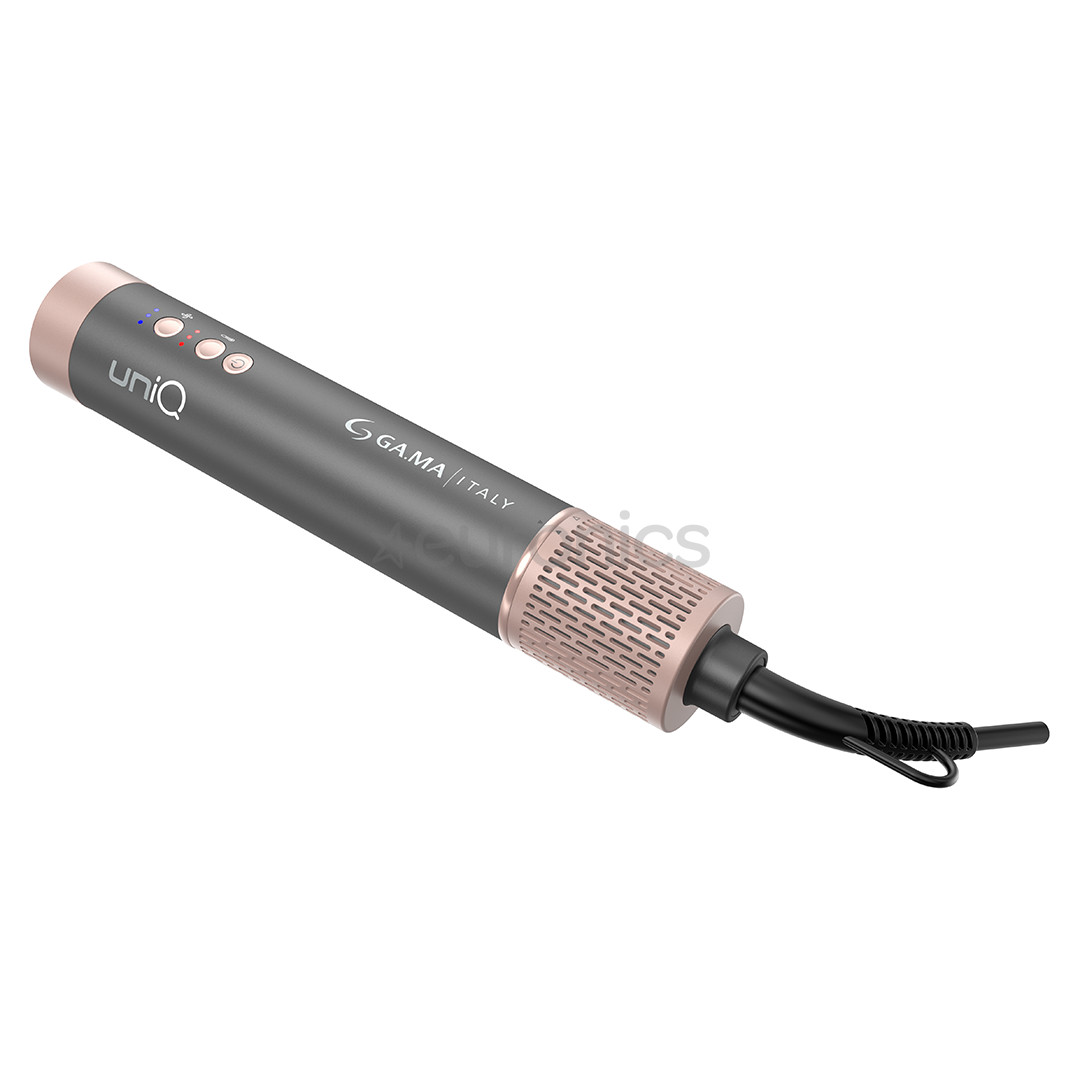 GA.MA uniQ Flow, 1550 W, 4 в 1, серый/розовый - Стайлер для волос