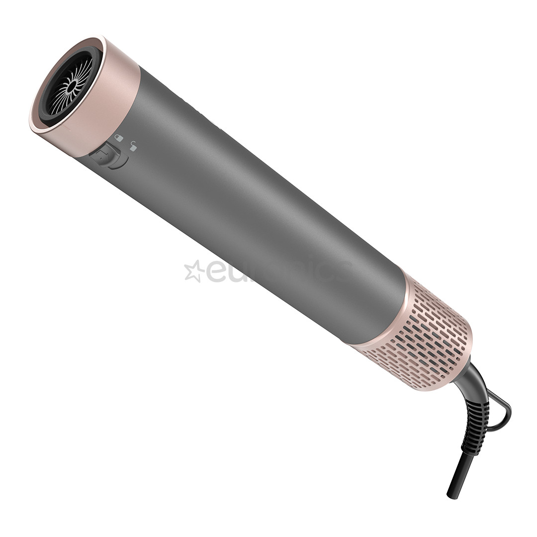 GA.MA uniQ Flow, 1550 W, 4 в 1, серый/розовый - Стайлер для волос