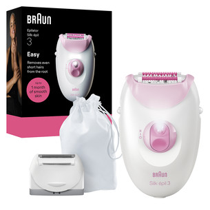 Braun Silk epil 3, white/pink - Epilator