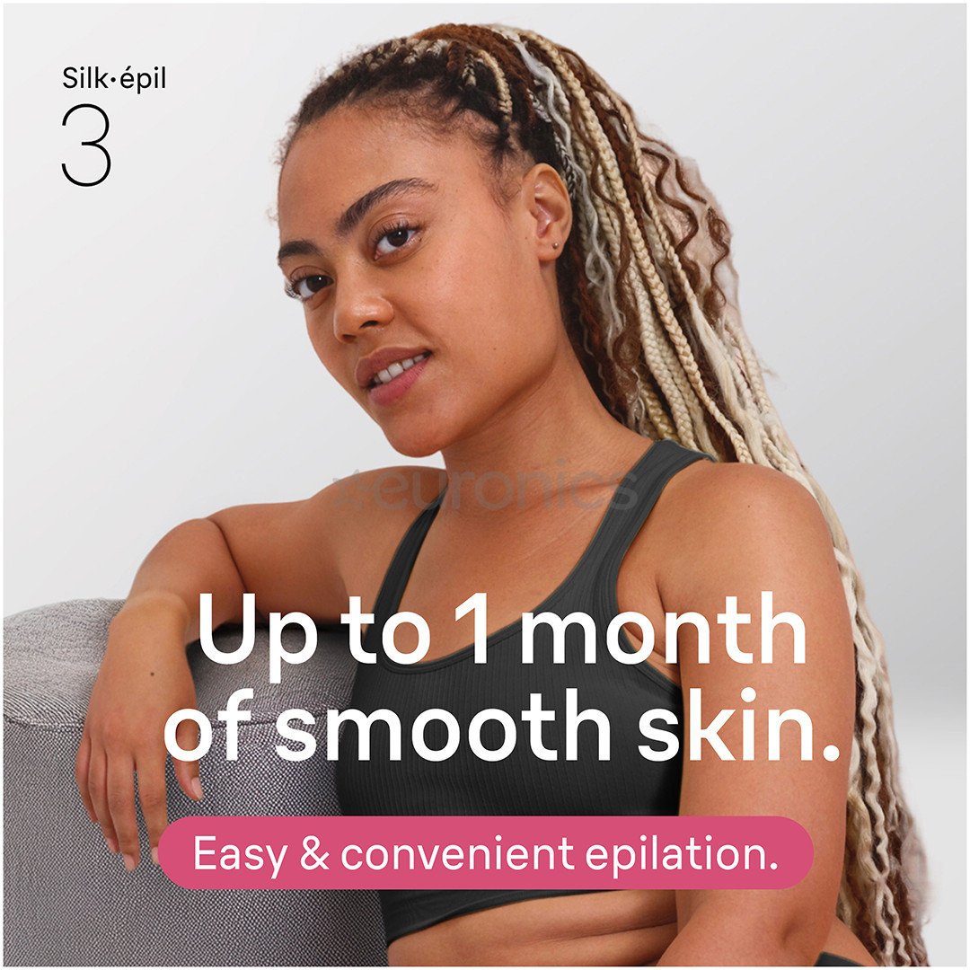 Braun Silk epil 3, white/pink - Epilator