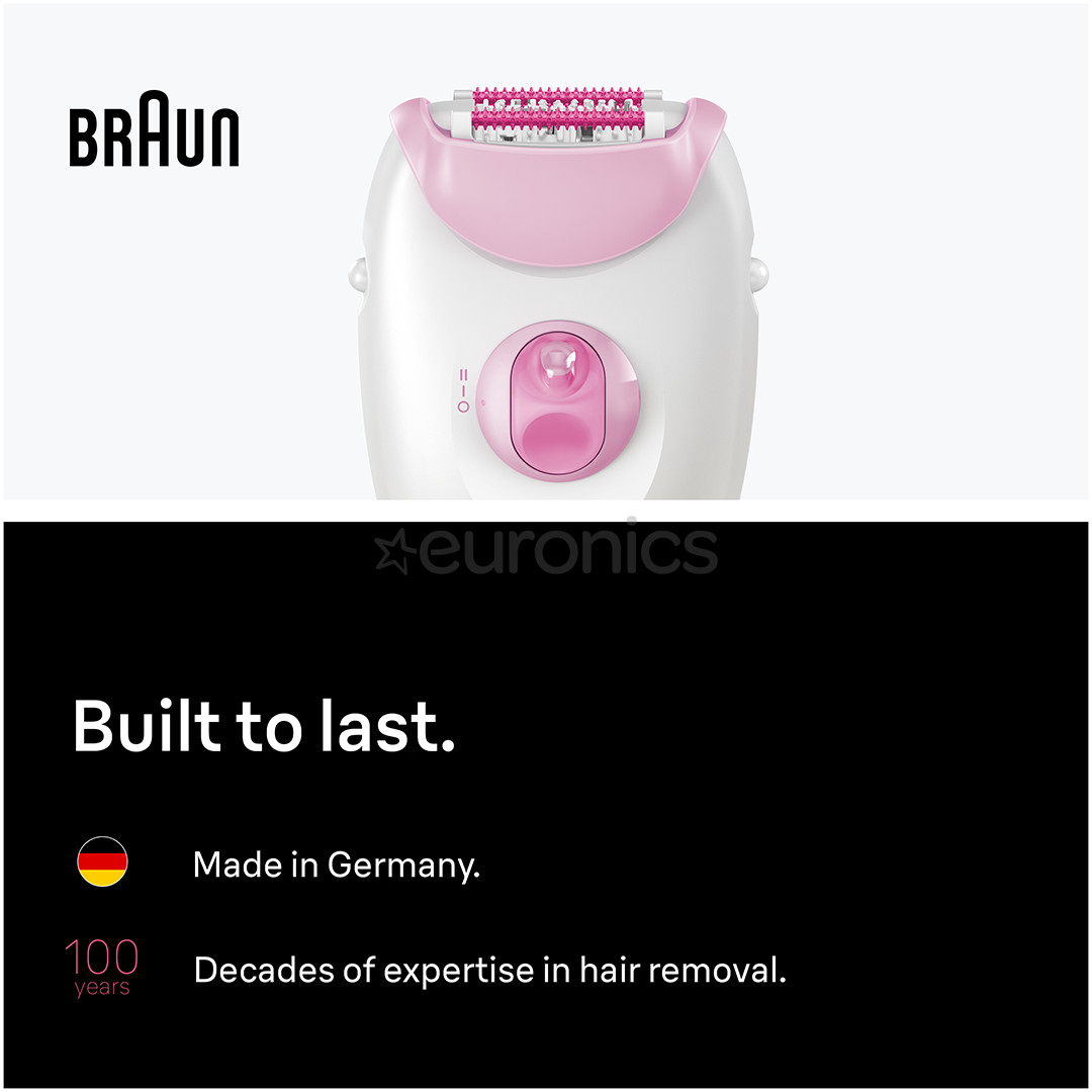 Braun Silk epil 3, white/pink - Epilator