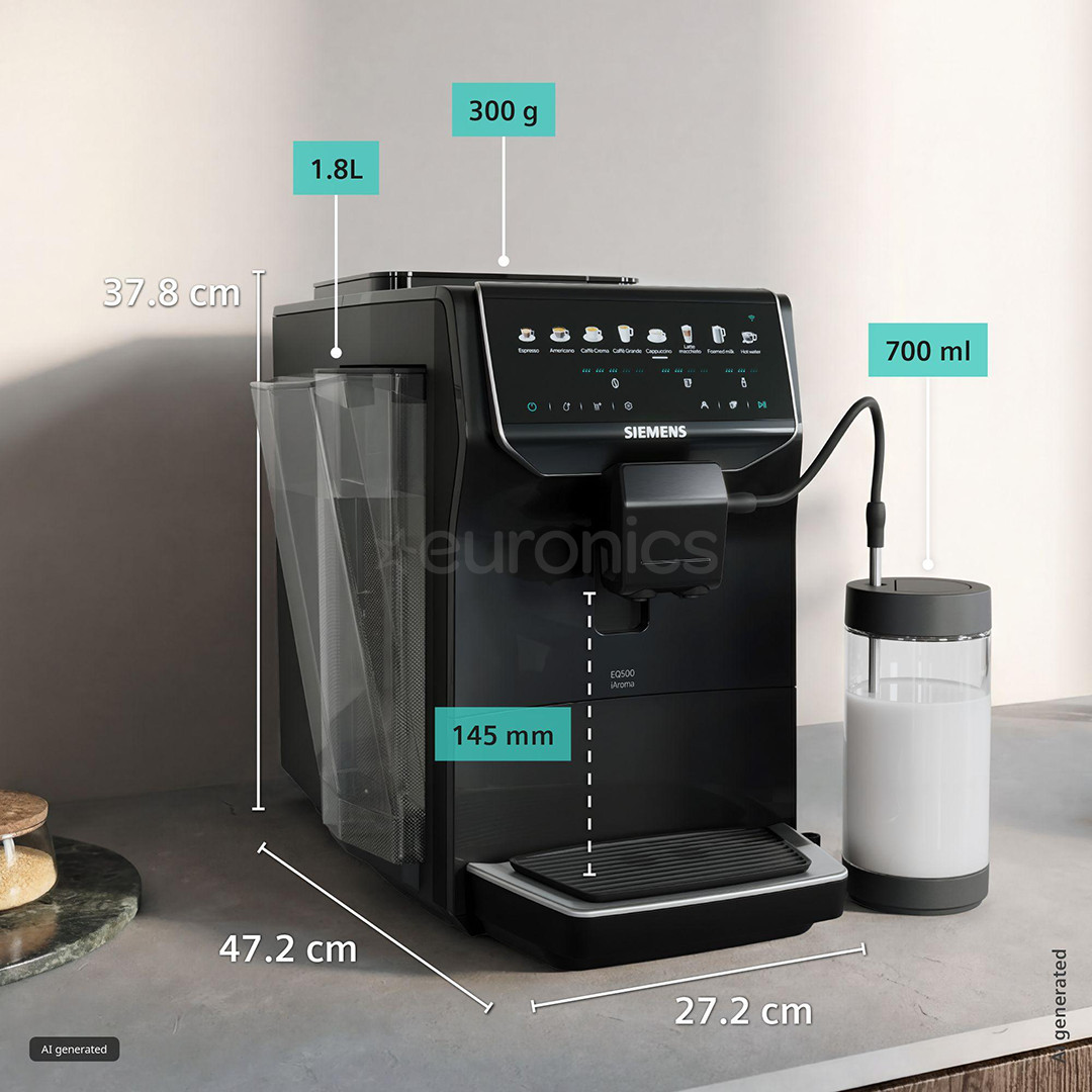 Siemens EQ500 iAroma, must - Espressomasin