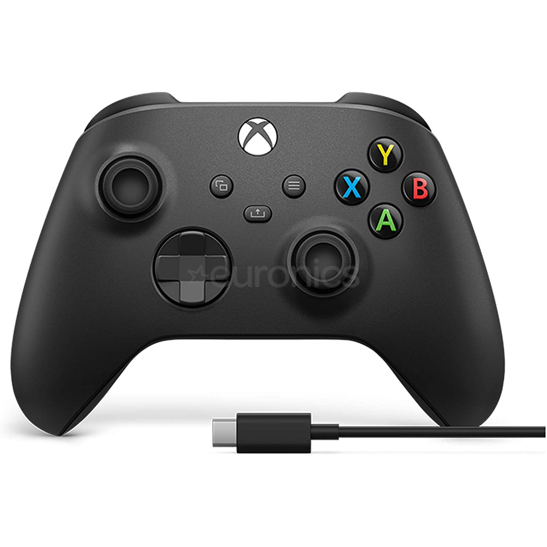 Microsoft Xbox Wireless Controller + USB-C Cable, Xbox One / Series X/S, must - Juhtmevaba pult