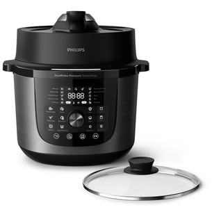 Philips 3000 Series Multi Cooker, 1000 Вт, 6 л, черный/темно-серый - Мультиварка HD2633/80