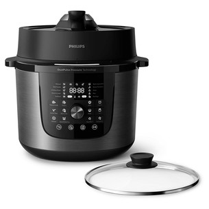 \Philips 3000 Series Multi Cooker, 1300 Вт, 8 л, черный/темно-серый - Мультиварка HD2823/80