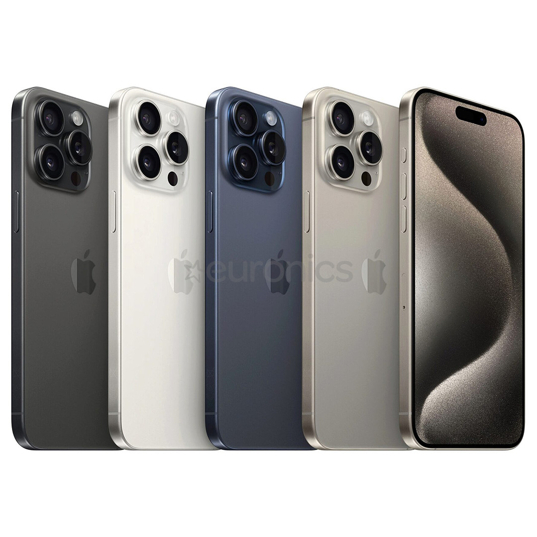 Refurbished Apple iPhone 15 Pro Max, 256 GB, black titanium - Smartphone