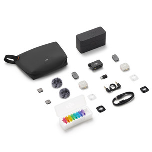 DJI Mic Mini 2S (2 TX + 1 RX + Charging Case), белый - Беспроводной микрофон